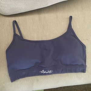Alphalete Surface Limitless Sports Bra “Overcast” XL